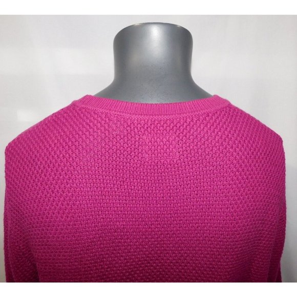 Dockers Mens L Purple Magenta Knit Logo Crewneck Long Sleeve Sweater - Picture 11 of 11